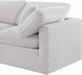 Meridian Furniture - Indulge 140" Velvet Upholstered 7 Piece Modular Sectional - 147Cream-Sec7A - GreatFurnitureDeal