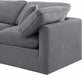 Meridian Furniture - Indulge 140" Velvet Upholstered 7 Piece Modular Sectional - 147Grey-Sec7A - GreatFurnitureDeal