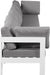 Meridian Furniture - Nizuc 180" Grey Water Resistant Fabric Upholstered 6pc. Outdoor Patio Sofa - 375Grey-S180A - GreatFurnitureDeal