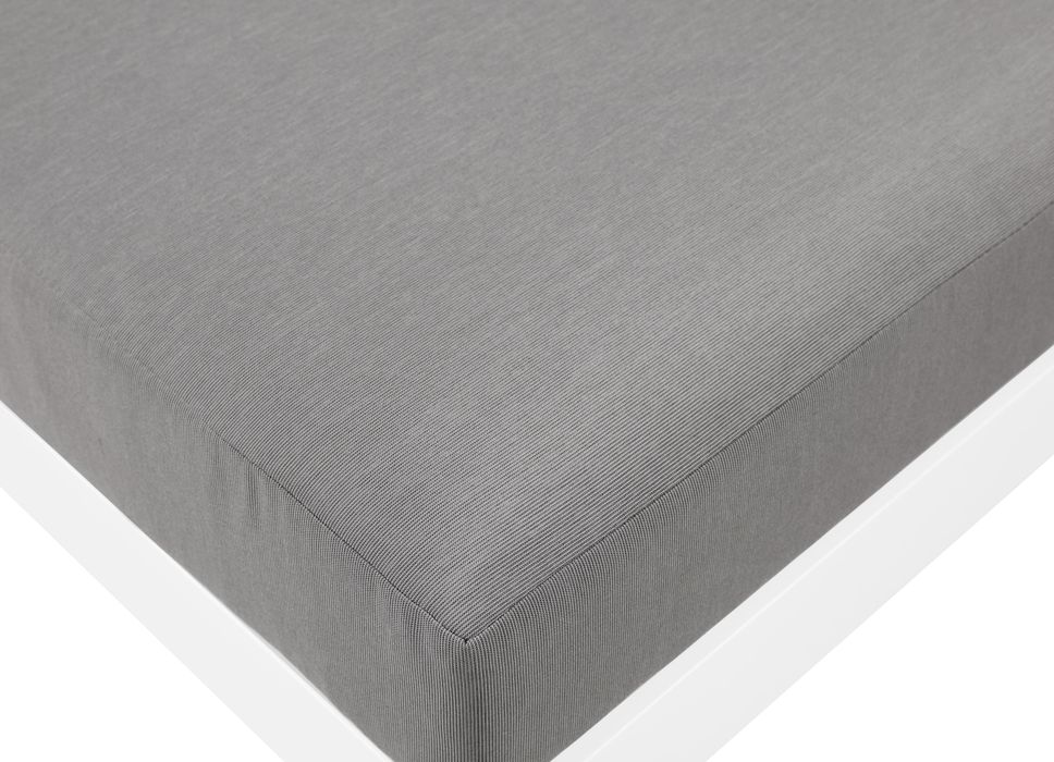 Meridian Furniture - Nizuc 180" Grey Water Resistant Fabric Upholstered 6pc. Outdoor Patio Sofa - 375Grey-S180A - GreatFurnitureDeal