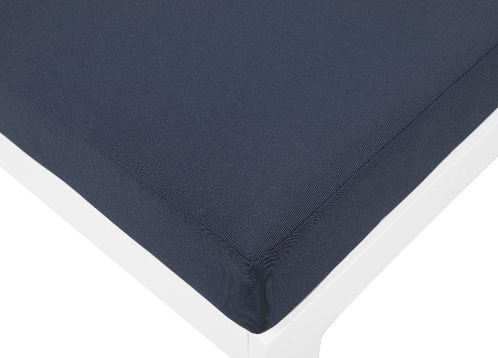 Meridian Furniture - Nizuc 120" Navy Water Resistant Fabric Upholstered 6pc. Outdoor Patio Sectional - 375Navy-Sec6A - GreatFurnitureDeal