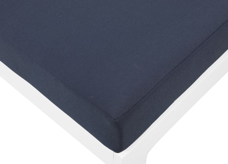 Meridian Furniture - Nizuc 120" Navy Water Resistant Fabric Upholstered 6pc. Outdoor Patio Sectional - 375Navy-Sec6B - GreatFurnitureDeal