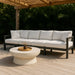 Meridian Furniture - Nizuc 120" White Water Resistant Fabric Upholstered 4pc. Outdoor Patio Sofa - 376White-S120A - GreatFurnitureDeal