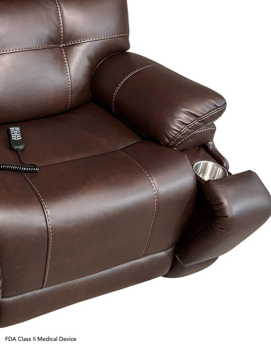 Southern Motion - 3815 Triple Power Massage Lift Recliner in Walnut - 3815 Walnut - GreatFurnitureDeal