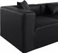 Meridian Furniture - Cube 144" Vegan Leather Upholstered 8 Piece Modular Sectional - 668Black-Sec8A - GreatFurnitureDeal