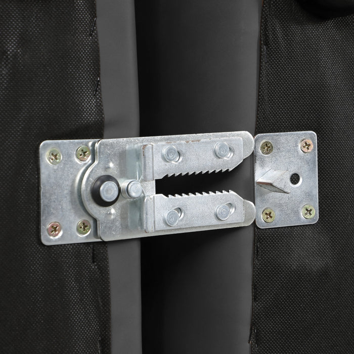 Meridian Furniture - Cube 144" Vegan Leather Upholstered 4 Piece Armless Modular Sofa - 668Grey-S144A - GreatFurnitureDeal