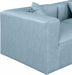 Meridian Furniture - Cube 144" Vegan Leather Upholstered 8 Piece Modular Sectional - 668LtBlu-Sec8A - GreatFurnitureDeal