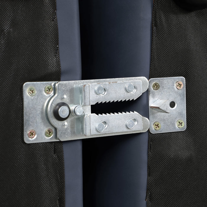 Meridian Furniture - Cube 144" Vegan Leather Upholstered 4 Piece Armless Modular Sofa - 668Navy-S144A - GreatFurnitureDeal