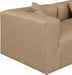 Meridian Furniture - Cube 144" Vegan Leather Upholstered 8 Piece Modular Sectional - 668Tan-Sec8A - GreatFurnitureDeal