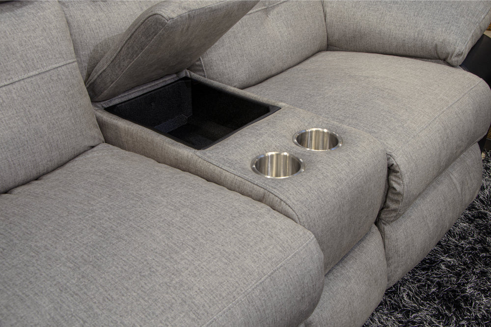 Catnapper - Felix 3 Piece Reclining Living Room Set in Black/Granite - 11445-42-40-BLACK - GreatFurnitureDeal