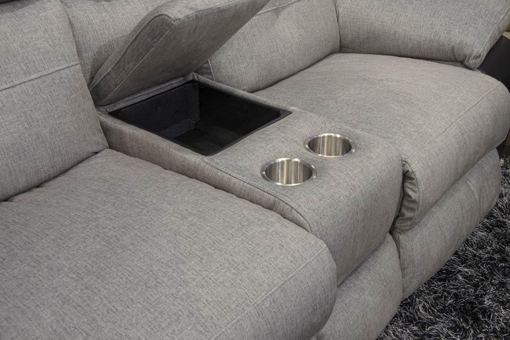 Catnapper - Felix 2 Piece Reclining Sofa Set in Black/Granite - 11445-42-BLACK - GreatFurnitureDeal