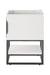 James Martin Furniture - Columbia 24" Single Vanity Cabinet, Glossy White, Matte Black - 883-V24-GW-MB - GreatFurnitureDeal