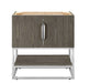 James Martin Furniture - Columbia 31.5" Single Vanity Cabinet, Ash Gray, Brushed Nickel - 883-V31.5-AG-BN - GreatFurnitureDeal