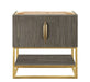 James Martin Furniture - Columbia 31.5" Single Vanity Cabinet, Ash Gray, Radiant Gold - 883-V31.5-AG-RG - GreatFurnitureDeal