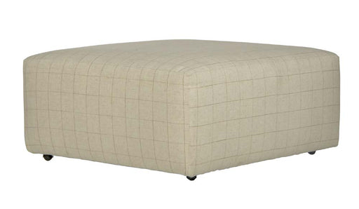 Catnapper - Justine Castered Cocktail Ottoman in Burlap/Wheat - 388-12-WHEAT - GreatFurnitureDeal