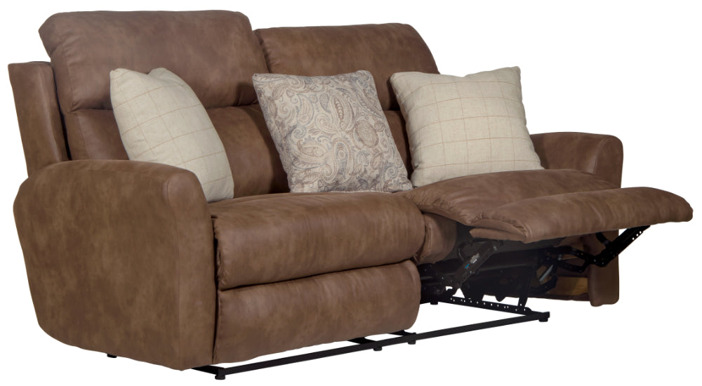 Catnapper - Justine 4 Piece Reclining Living Room Set in Burlap/Wheat - 3881-82-80-12-WHEAT - GreatFurnitureDeal