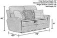 Catnapper - Justine 2 Piece Reclining Sofa Set in Burlap/Wheat - 3881-82-WHEAT - GreatFurnitureDeal