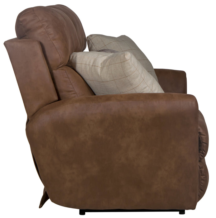 Catnapper - Justine Lay Flat Reclining Loveseat in Burlap/Wheat - 3882-WHEAT - GreatFurnitureDeal