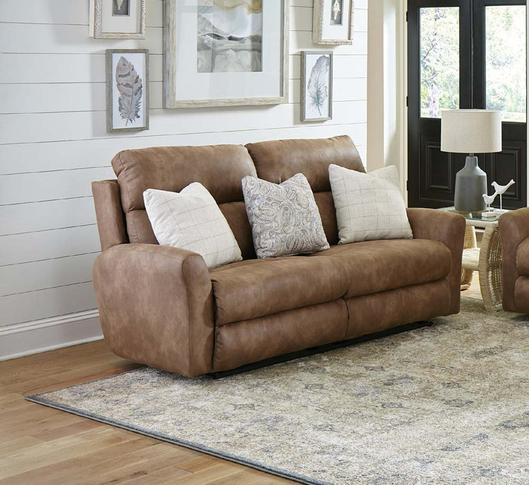 Catnapper - Justine 2 Piece Reclining Sofa Set in Burlap/Wheat - 3881-82-WHEAT - GreatFurnitureDeal