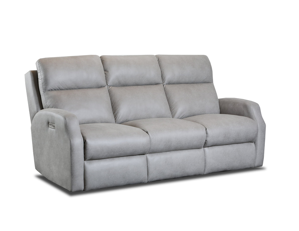Southern Motion - 393 Kendall Triple Power Sofa in Grey - 393-64P