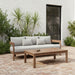 Meridian Furniture - Newport 86.75" Grey Water Resistant Fabric Upholstered Outdoor Patio Sofa - 396Grey-S - GreatFurnitureDeal