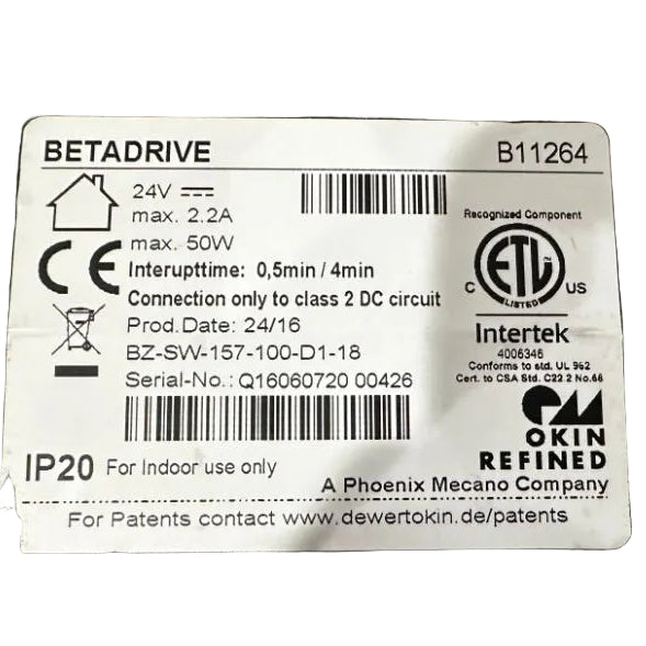 OKIN - Replacement BETADRIVE Linear Actuator Motor- B11264 - GreatFurnitureDeal