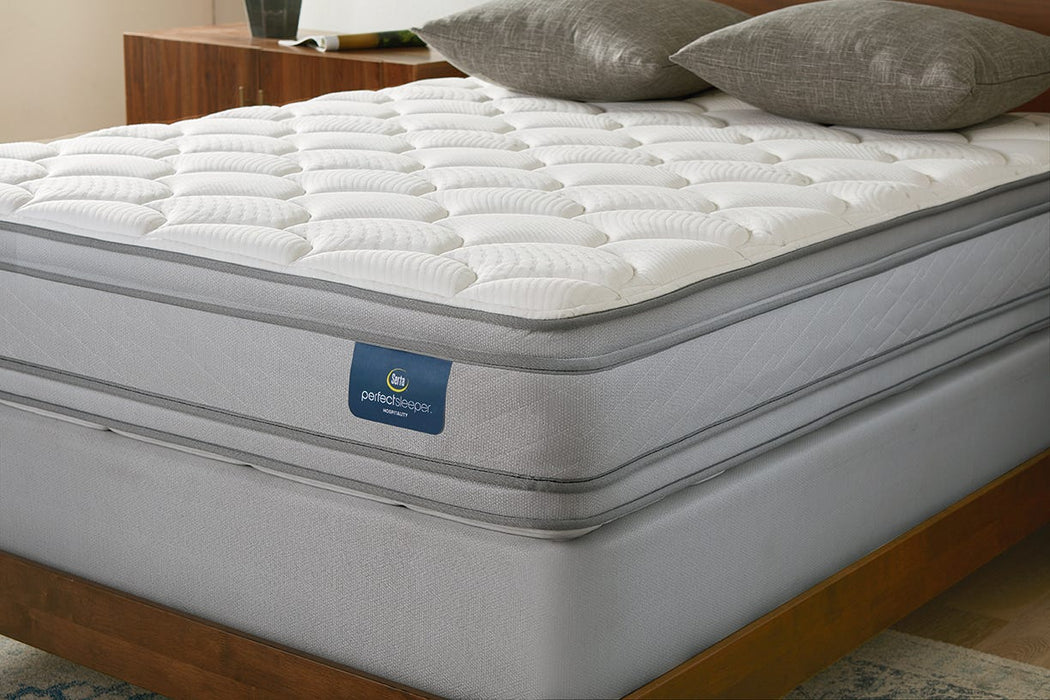 Serta Mattress - Concierge Suite X Hotel Double Sided 12.25" Euro Pillow Top Cal King Size Mattress - Concierge Suite X-CAL KING