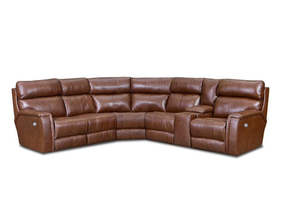 Southern Motion - Contempo 3 Piece Power Headrest Reclining Sectional Sofa - 672-15P-84-16P