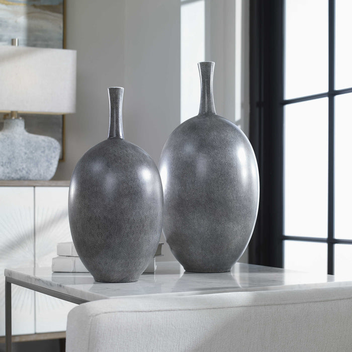 Uttermost - Riordan Modern Vases, S/2 - 17711 - GreatFurnitureDeal