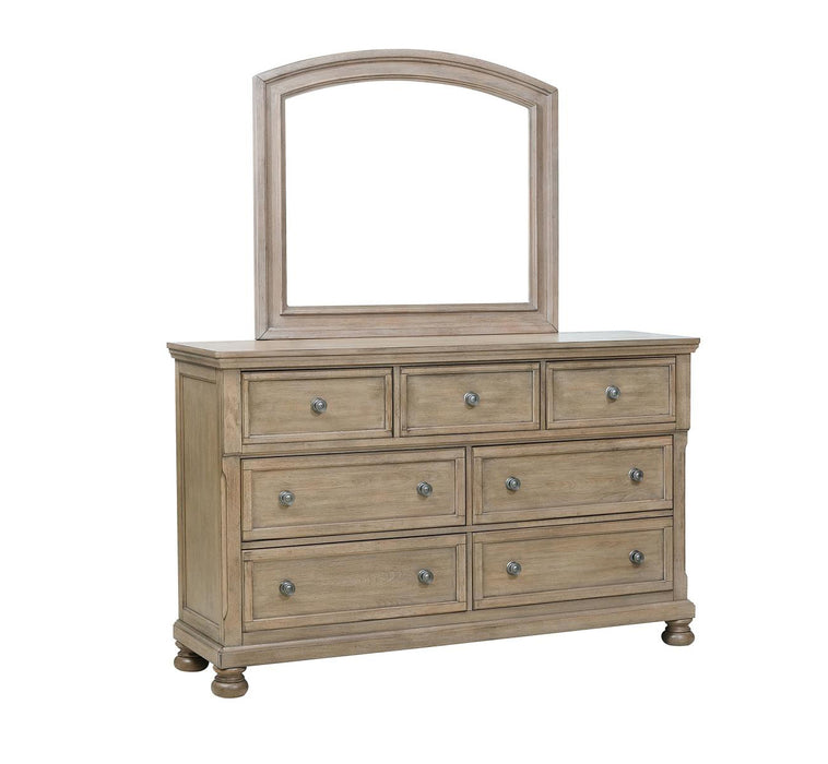 Homelegance - Bethel 4 Piece King Bedroom Set in Wire Brushed Gray - 2259KGY-1EK*4 - GreatFurnitureDeal