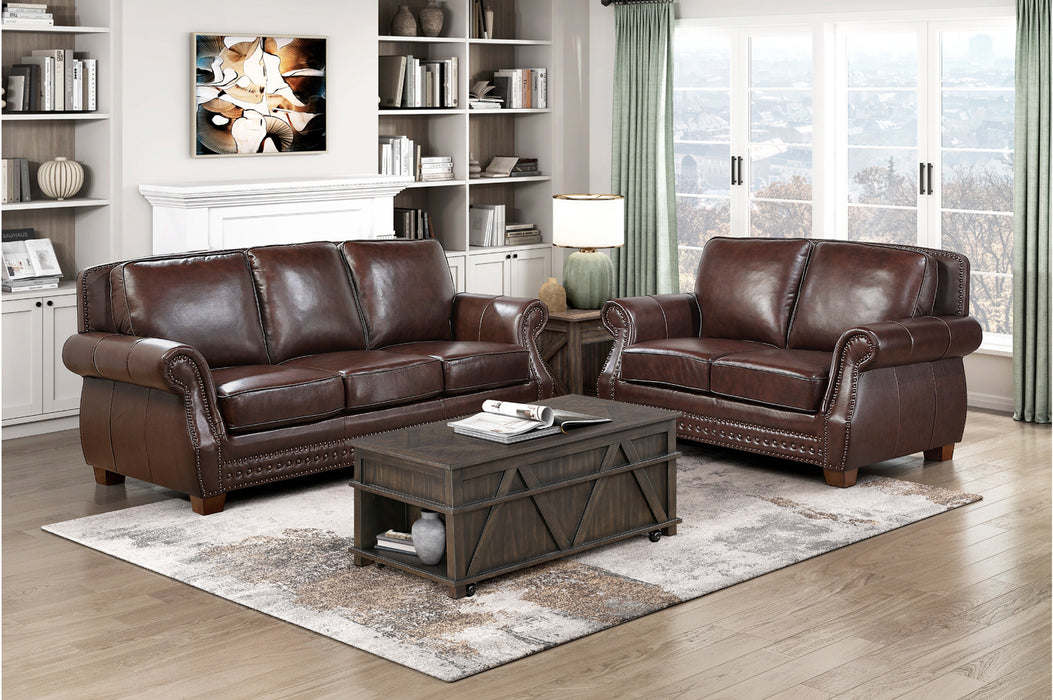Homelegance - Remington 3 Piece Living Room Set in Brown - 8448BRW*3