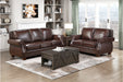 Homelegance - Remington 2 Piece Sofa Set in Brown - 8448BRW*2 - GreatFurnitureDeal