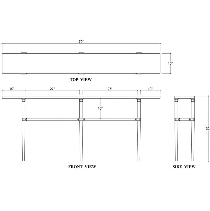 Bramble - Dulwich Skinny Console - BR-76482 - GreatFurnitureDeal