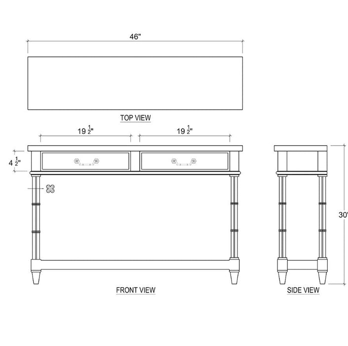Bramble - Farringdon Small Console - BR-76427 - GreatFurnitureDeal