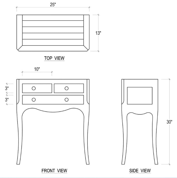 Bramble - Chardonnay Side Table - BR-75130 - GreatFurnitureDeal