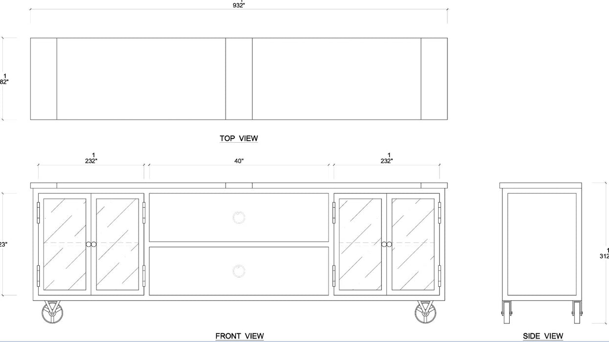 Bramble - Forge Media Stand w/ 4 LED - BR-67537