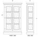 Bramble - Ashton 2 Door Display Cabinet w/ 4 LED - BR-63681 - GreatFurnitureDeal
