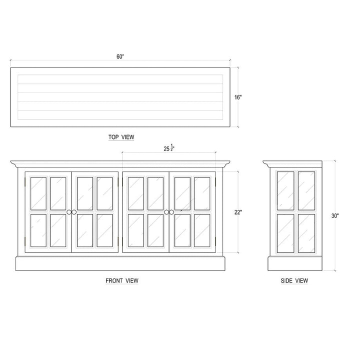 Bramble - Cape Cod Console w/ 4 LED - BR-65926 - GreatFurnitureDeal