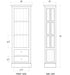 Bramble - Cape Cod Bookcase w/o Doors w/ 3 LED - BR-61812 - GreatFurnitureDeal