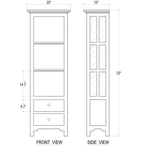 Bramble - Aries Bookcase w/o Door w/ 3 LED - BR-63645 - GreatFurnitureDeal