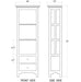 Bramble - Aries Bookcase w/o Door w/ 3 LED - BR-63645 - GreatFurnitureDeal