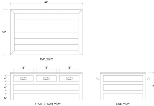Bramble - Kagu 6 Drawer Coffee Table w/ Shelf - BR-27795 - GreatFurnitureDeal