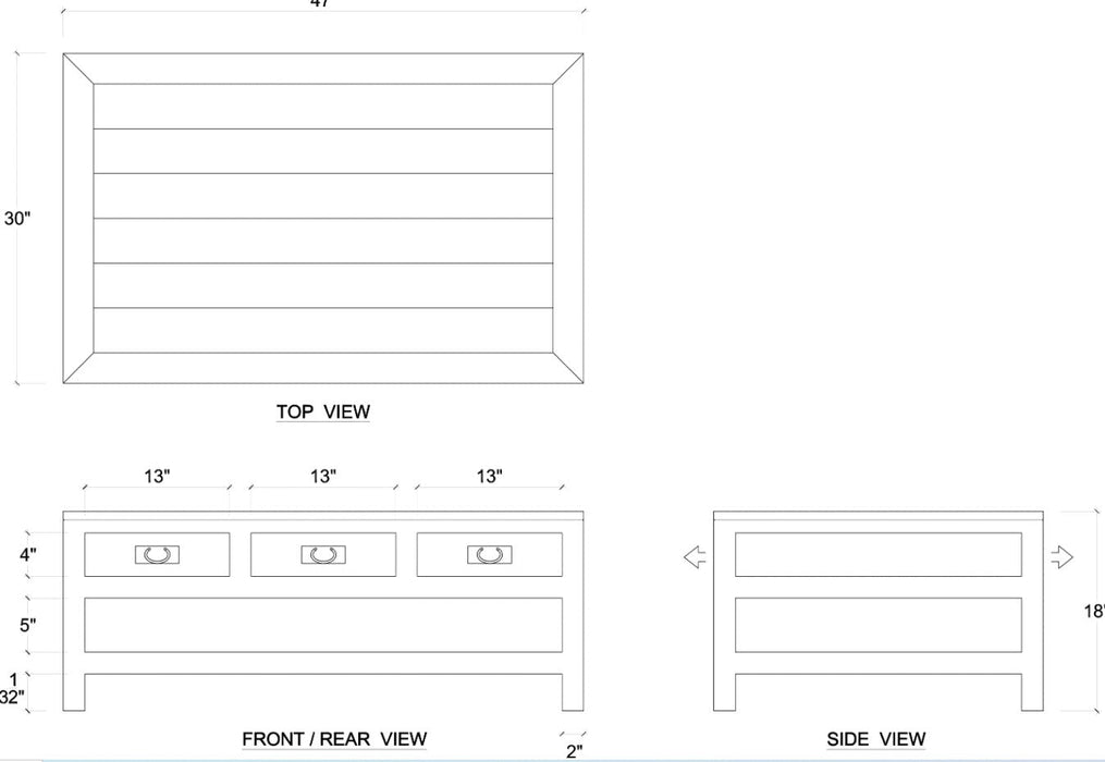 Bramble - Kagu 6 Drawer Coffee Table w/ Shelf - BR-27795 - GreatFurnitureDeal