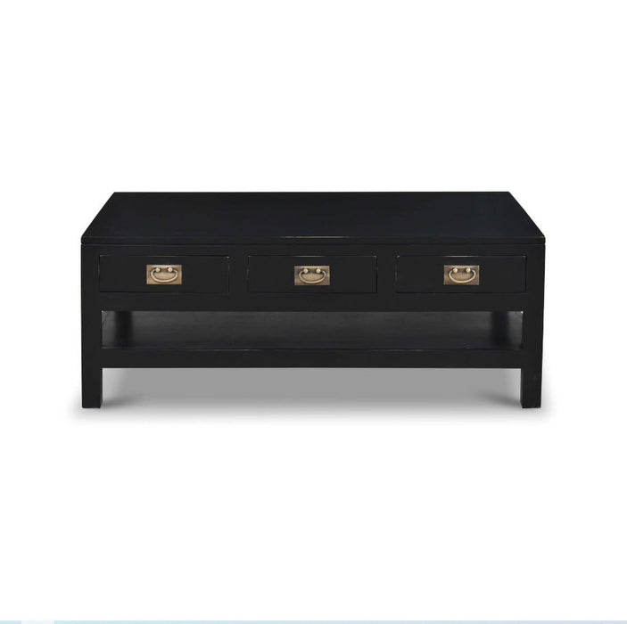 Bramble - Kagu 6 Drawer Coffee Table w/ Shelf - BR-27795 - GreatFurnitureDeal