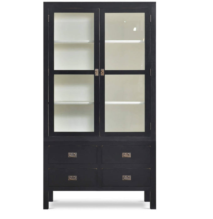 Bramble - Kagu Tall 2 Door Cabinet in Black - BR-27861 - GreatFurnitureDeal