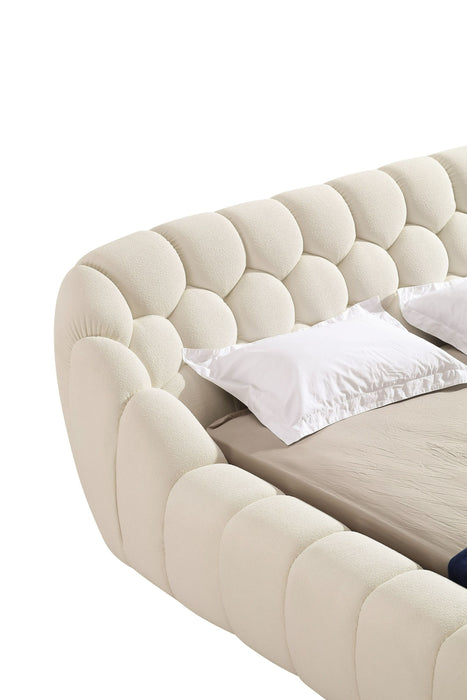 VIG Furniture - Divani Casa Yolonda Modern Off-White Fabric Eastern King Bed - VGEV-A127-BED-OFFWHT-eastern - GreatFurnitureDeal