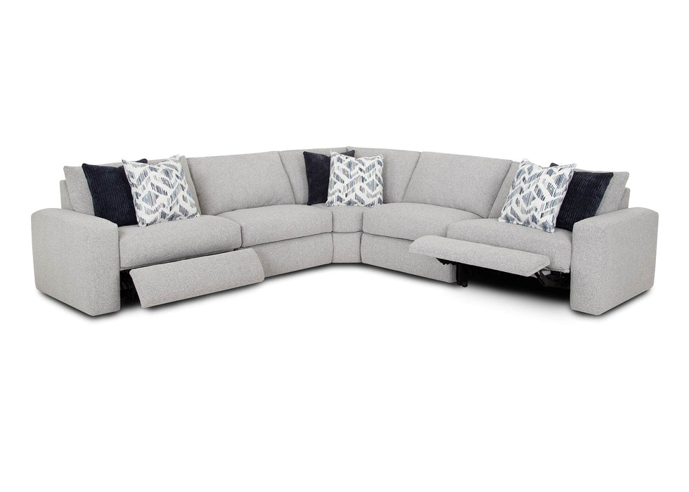 Franklin Furniture - Toronto 5 Piece Motion Sectional Sofa in Meade Dove - 40001-03-99-07-02-DOVE - GreatFurnitureDeal