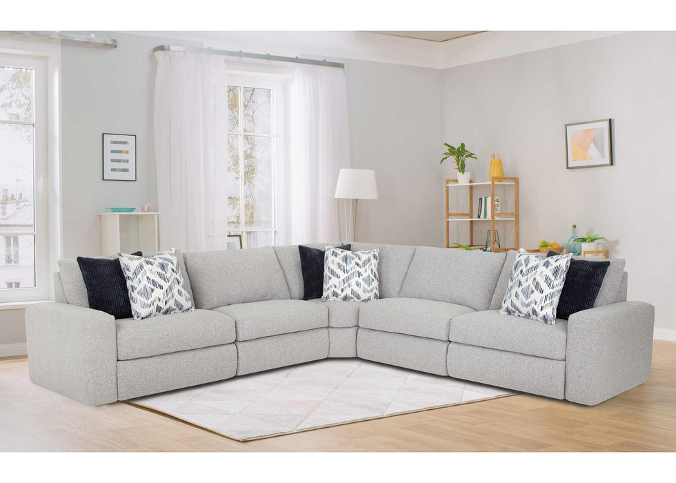 Franklin Furniture - Toronto 5 Piece Motion Sectional Sofa in Meade Dove - 40001-03-99-07-02-DOVE - GreatFurnitureDeal