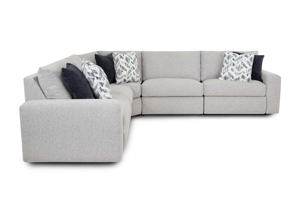 Franklin Furniture - Toronto 5 Piece Motion Sectional Sofa in Meade Dove - 40001-03-99-07-02-DOVE - GreatFurnitureDeal