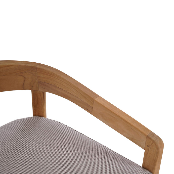 Bramble - Raleigh Counter Stool w/ Seat Cushion - Outdoor Teak - 40117T3U05QDF--- - GreatFurnitureDeal